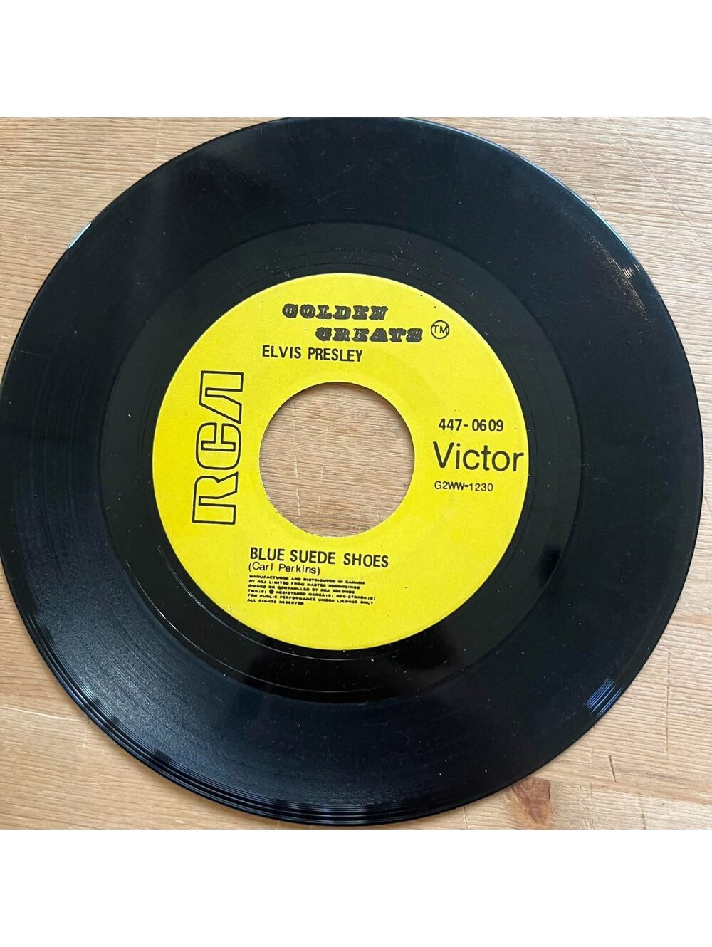 Elvis Presley - Blue Suede Shoes/Tutti Frutti 45rpm VG+ R91